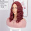 Synthetische Lace-Front-Perücke für Damen – vorgezupft, lang 3