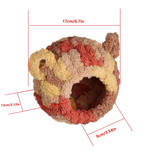 Flannel Bird Bed for Small Pets – Velvet Nesting House 1
