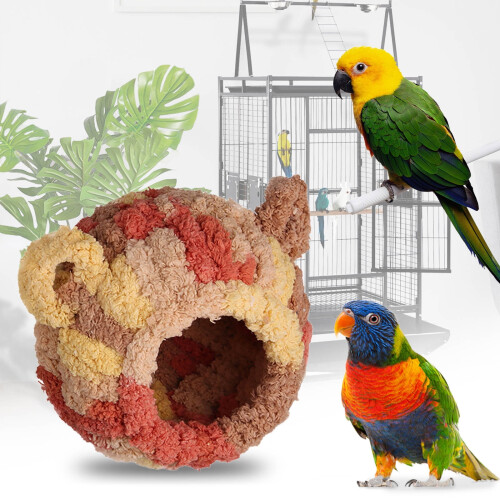Flannel Bird Bed for Small Pets – Velvet Nesting House 2