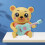 Cute Pet Bobblehead Light-Up Guitar Educational Toy 7