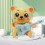 Cute Pet Bobblehead Light-Up Guitar Educational Toy 5