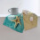Coastal Seashell Hand Towels Blue Ocean Starfish Design 2 7