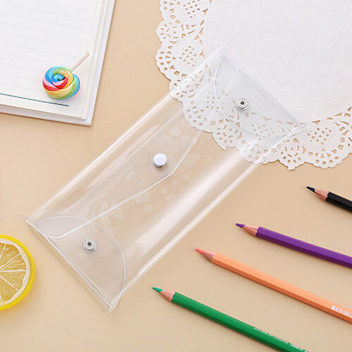 Transparent pencil case large capacity portable 1