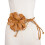 PU Leather Boho Waist Belt with Large Flower Bowknot 5