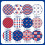 4th of July Pattern Paper 12x12 inch Double-Sided 24 Sheets 4