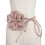 PU Leather Boho Waist Belt with Large Flower Bowknot 6