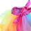 Pigers dansetutunederdel nylon farverig 1 stk. 5
