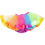 Pigers dansetutunederdel nylon farverig 1 stk. 6