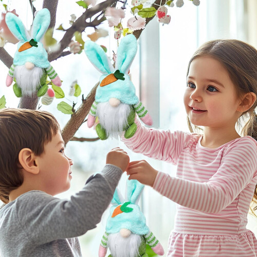 Easter Gnome Doll Bunny Green Hanging Decoration 1