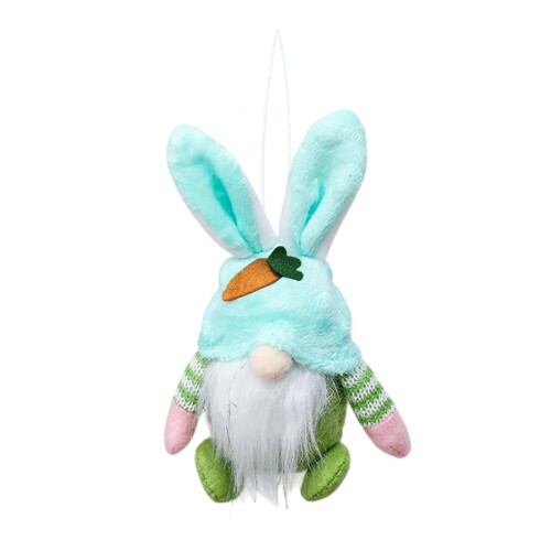Easter gnome doll bunny hanging decoration green 2