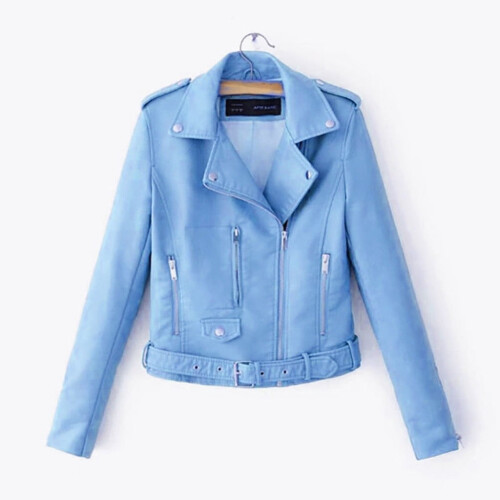 Women's Plus Size Zip-Up Jacket Blue XXL 2