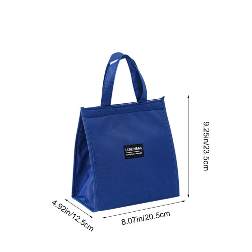 Große, isolierte Kühltasche mit Netzfach, blau 2