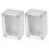 ABS Transparent Waterproof Electrical Enclosure Box 2 pcs 2