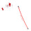 Cat Teaser Toy Santa Design Red PP Stick 2