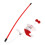 Cat Teaser Toy Santa Design Red PP Stick 3