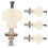 Ukulele Tuning Pegs White Plastic 4 Pcs 5