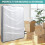 Matrasopbergtas Queen/King Size, transparant, waterdicht, wit 6