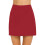 Women's Solid Skorts with Pockets Red XL 3