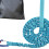 Bike Bungee Tow Rope Durable Nylon Elastic Leash Blue 8