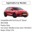 Bavettes Ford Focus ST Berline 2018-2020, 4 pièces, noires 2