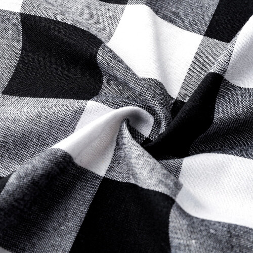 Black and White Cotton Dish Towel Classic Plaid 1 Pack 2
