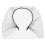Black wedding veil headband with mesh birdcage design 5