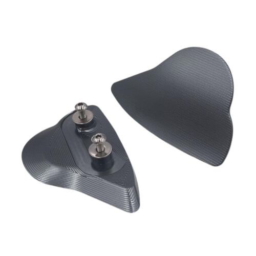 Motorcycle Mirror Block Off Plates for R6 2017–2024 Gray 2