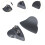 Motorcycle Mirror Block Off Plates for R6 2017–2024 Gray 6