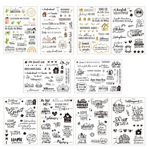 German rub-on water transfer sticker for mugs and glassware 1