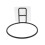 WHAMVOX Black Wall-Mounted Pet Feeder Rack for Cats and 5