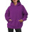 Women's Soft Casual Hooded Sweatshirt Lightweight Pullover 1 2