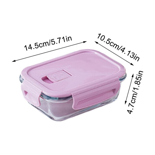 Glass Food Storage Container with Lid 370 ml 2