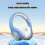 Over-Ear Bluetooth 5.3 Hörlurar Hopfällbara 8 Timmars Batteri Blå 5