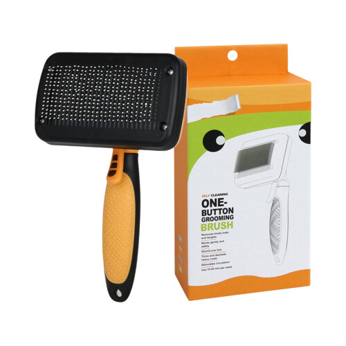 Self-Cleaning Cat Brush for Shedding and Detangling 2