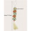 (chartreuse) 1PC Pet rabbit grass woven ball hanging string rabbit grinding toy 3