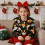 Hanorac cu volane pentru fete, model Maple Leaf Pumpkin Fall 2