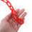 Red Plastic Chain Links for Crowd Control and Safety 7
