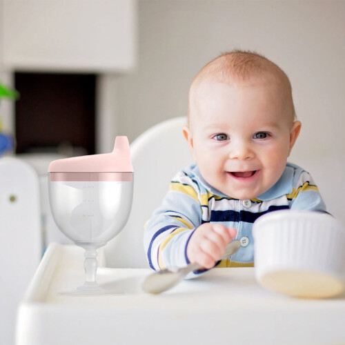 Baby Sippy Cup Glass No-Spill 2 pcs 1
