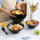 Plastic Ramen Bowl Anti-Slip Solid Color 1 pc 5