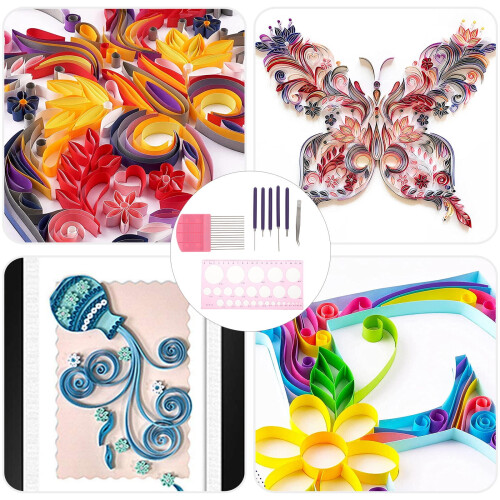 Quilling Tool Kit Plastic and Steel 8-Piece Set 1