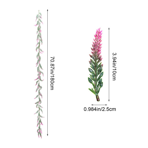 Artificial Lavender Garland 1.8m Multicolour 1