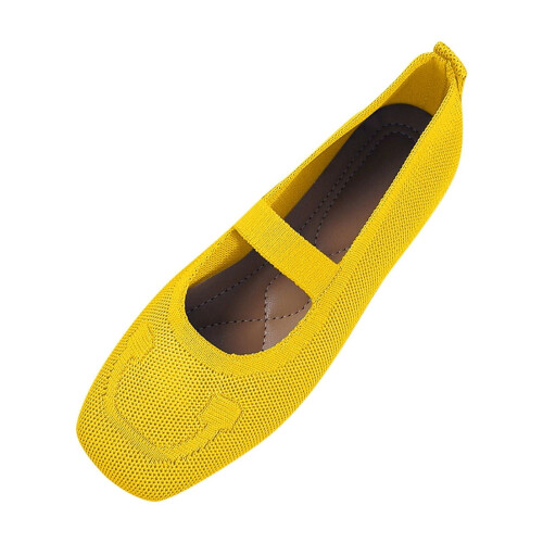 Γυναικεία μπαλαρίνες Slip-On με πλεκτά παπούτσια για περπάτημα σε χαμηλή φτέρνα 1