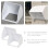 Doorbell Cover ABS White Universal Fitting 2 pcs 2