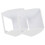 Doorbell Cover ABS White Universal Fitting 2 pcs 3