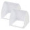 Doorbell Cover ABS White Universal Fitting 2 pcs 4