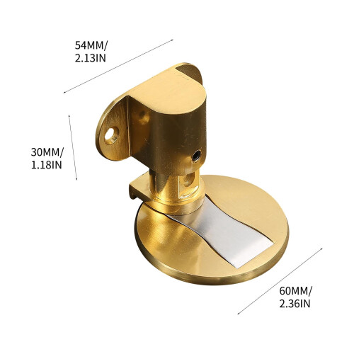 Adjustable Invisible Door Stop 304 Stainless Steel Floor 2