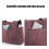 Bolsa Tote Feminina Grande em Lona Resistente 21,65x15,35x5,51 polegadas 4