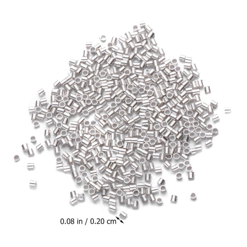 Silver Crimp Tubes for Jewelry Making 4 Pack 1