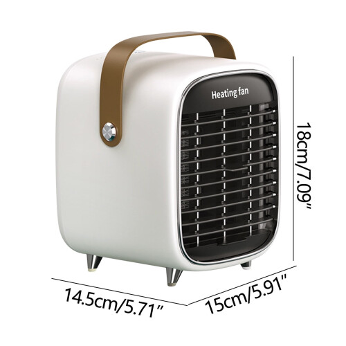 Space Heater for Home Office Desktop Use White 2