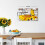 Quadro su tela con girasoli e farfalle. 4